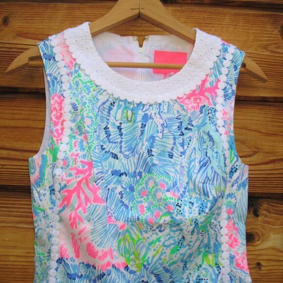 NWT Lily Pulitzer Mila Shift Dress 0 Sink or Swim - Picture 6 of 12